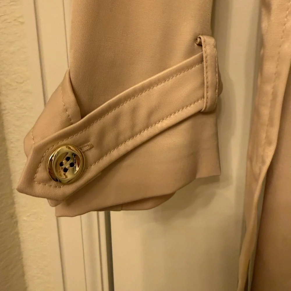 Women's Tan Trench Coat - Picture 8 of 10
